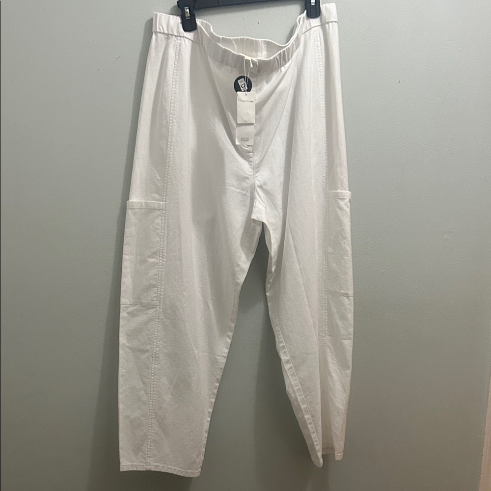 Eileen Fisher Men's Cream Cargo Pants